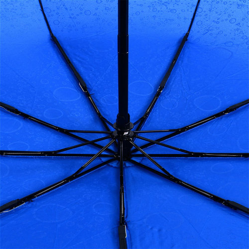 Зонт женский 3 сложения полуавтомат "Капельки" 9 спиц
