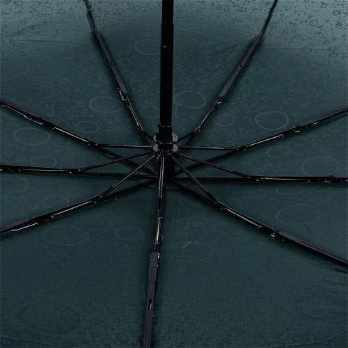 Зонт женский 3 сложения полуавтомат "Капельки" 9 спиц