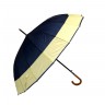 Зонт трость однотонный с каймой универсал 16 спиц