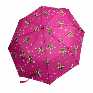 Зонт женский 3 сложения полуавтомат цветной 8 спиц