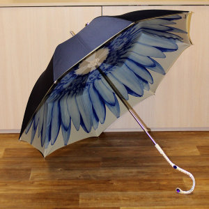 Зонт-трость Rainie с металлической ручкой декоративными камнями 1906