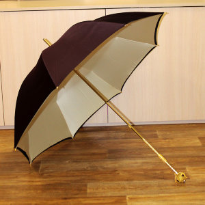 Зонт-трость Rainie с металлической ручкой в форме сферы с камнями 1911