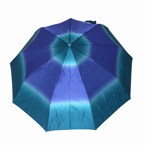 Зонт женский 3 сложения полуавтомат "Сатин UMBRO" диаметр купола 107 см 9 спиц
